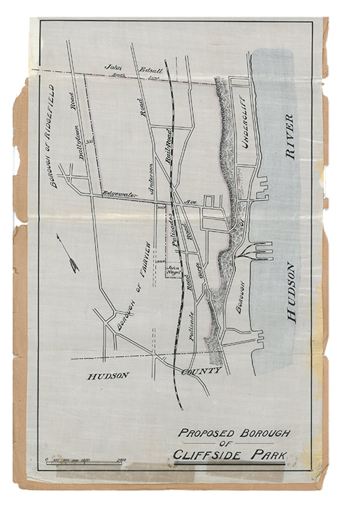cliffsdie park proposed town map